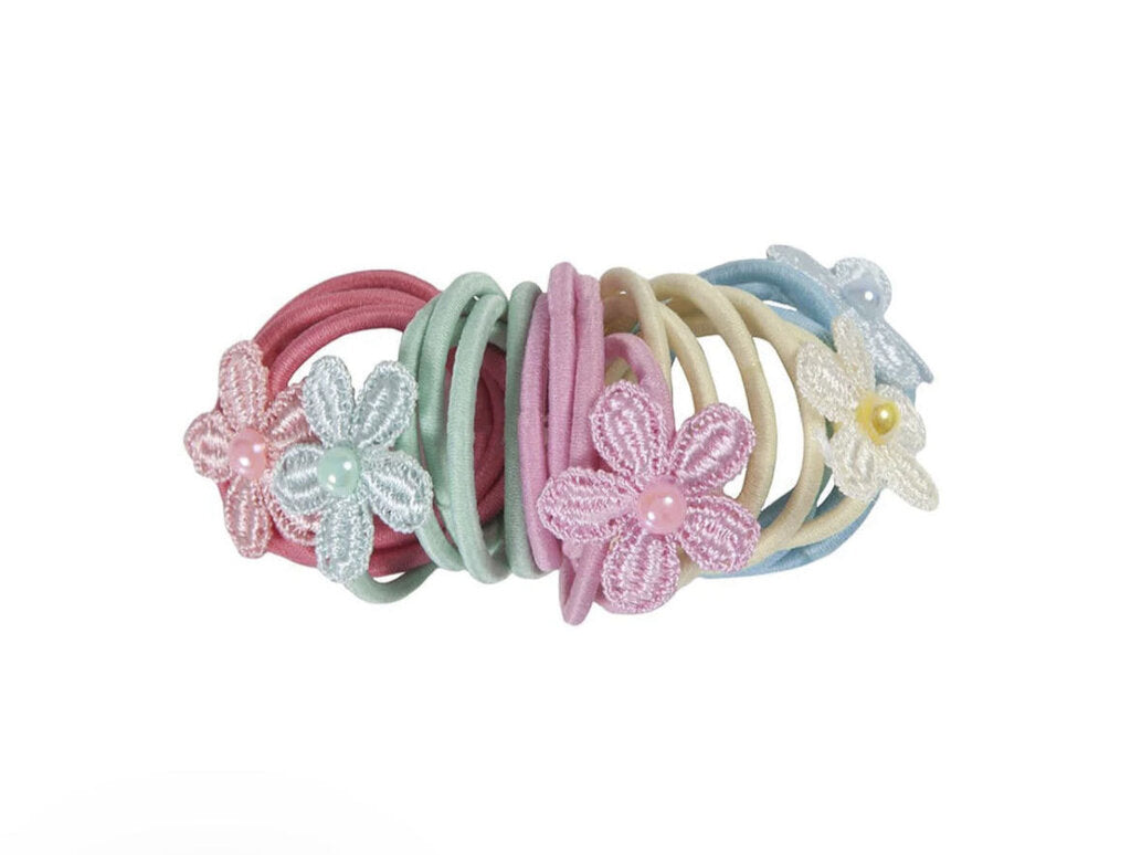 Elastiques 25 pcs FLEURS