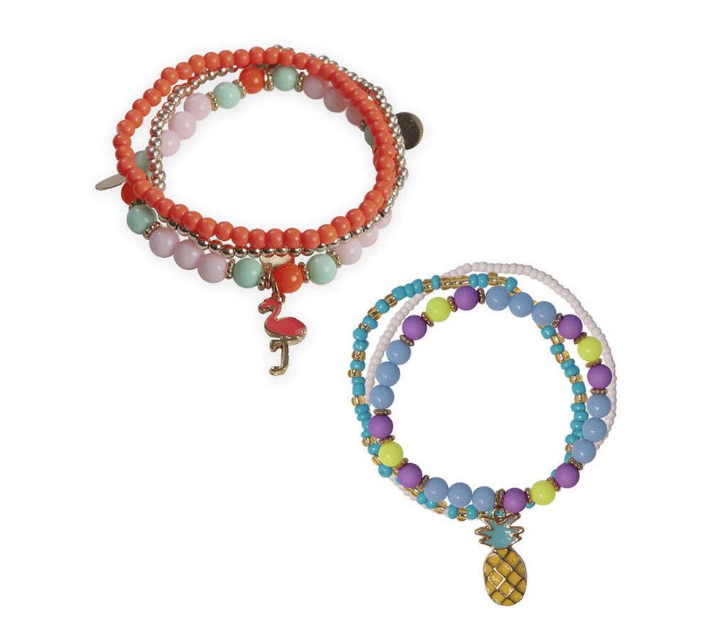 Ensemble de 3 bracelets Tropiques chauds 2 pcs - Assortis