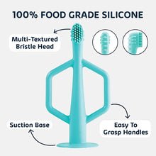 Charger l'image dans la galerie, Paquet de 2 brosses à dents en silicone - training toothbrush - 6 mois +
