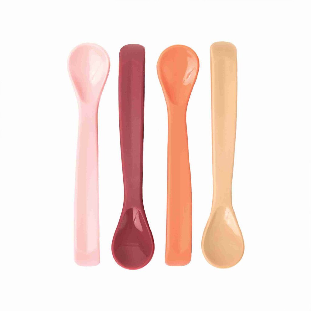 Lot de 4 cuillères en silicone - feeding spoons - 4 mois +