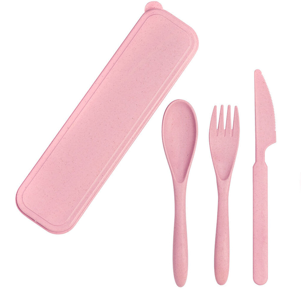 Ensemble de 3 ustensiles biodégradables ROSE