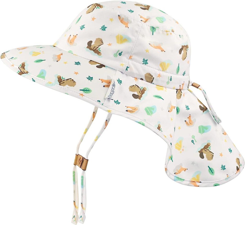 Chapeau d'été avec cape CASTOR sun hat with neck cape 2-4 ans