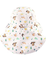 Charger l&#39;image dans la galerie, Chapeau d&#39;été avec cape CASTOR sun hat with neck cape 2-4 ans
