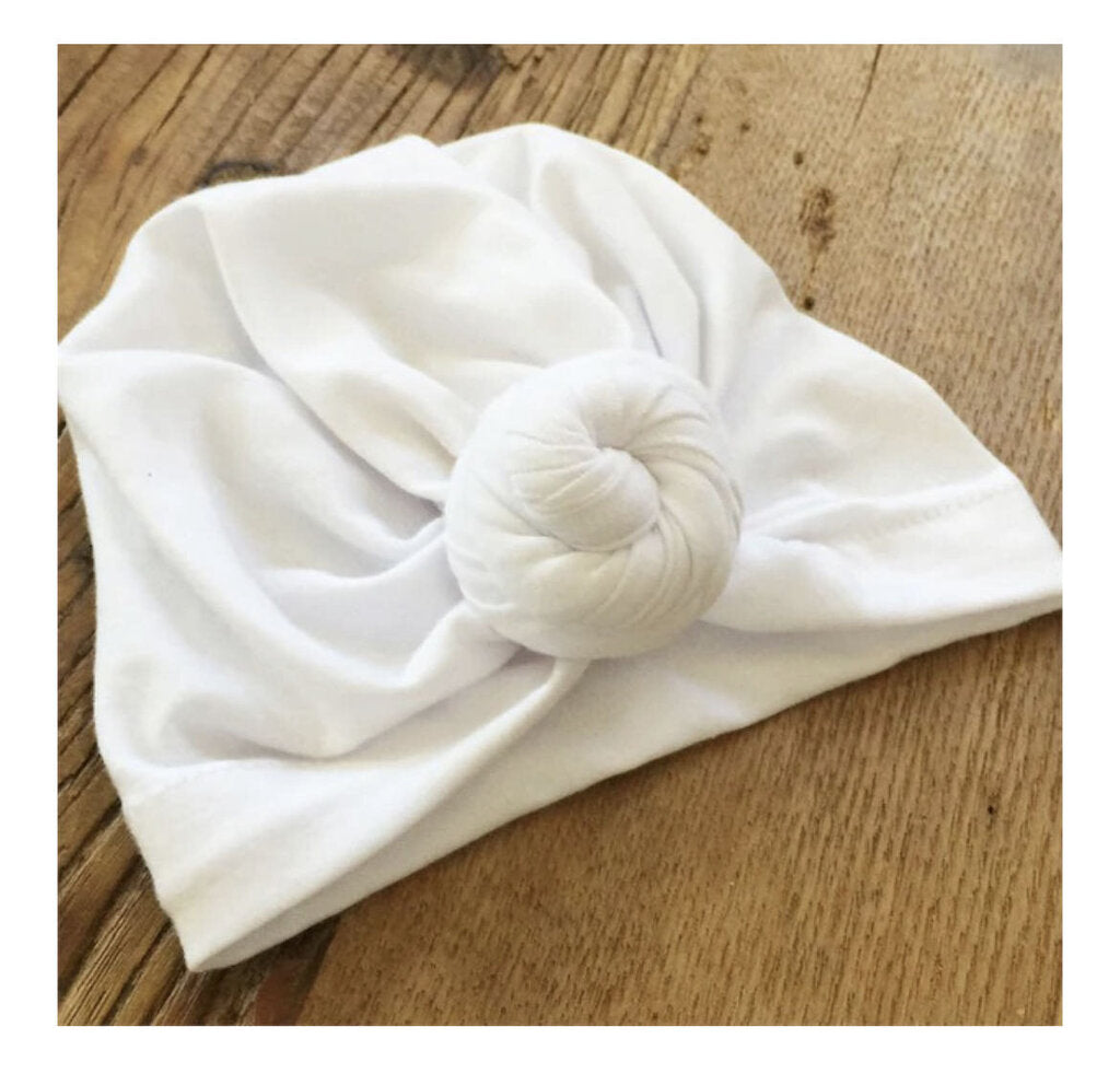 Chapeau bandeau turbant - Hat bow 0-12 mois