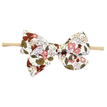 Charger l&#39;image dans la galerie, Bandeau de tete VICTORIA BOW CORAL FLORAL - 0-18 mois
