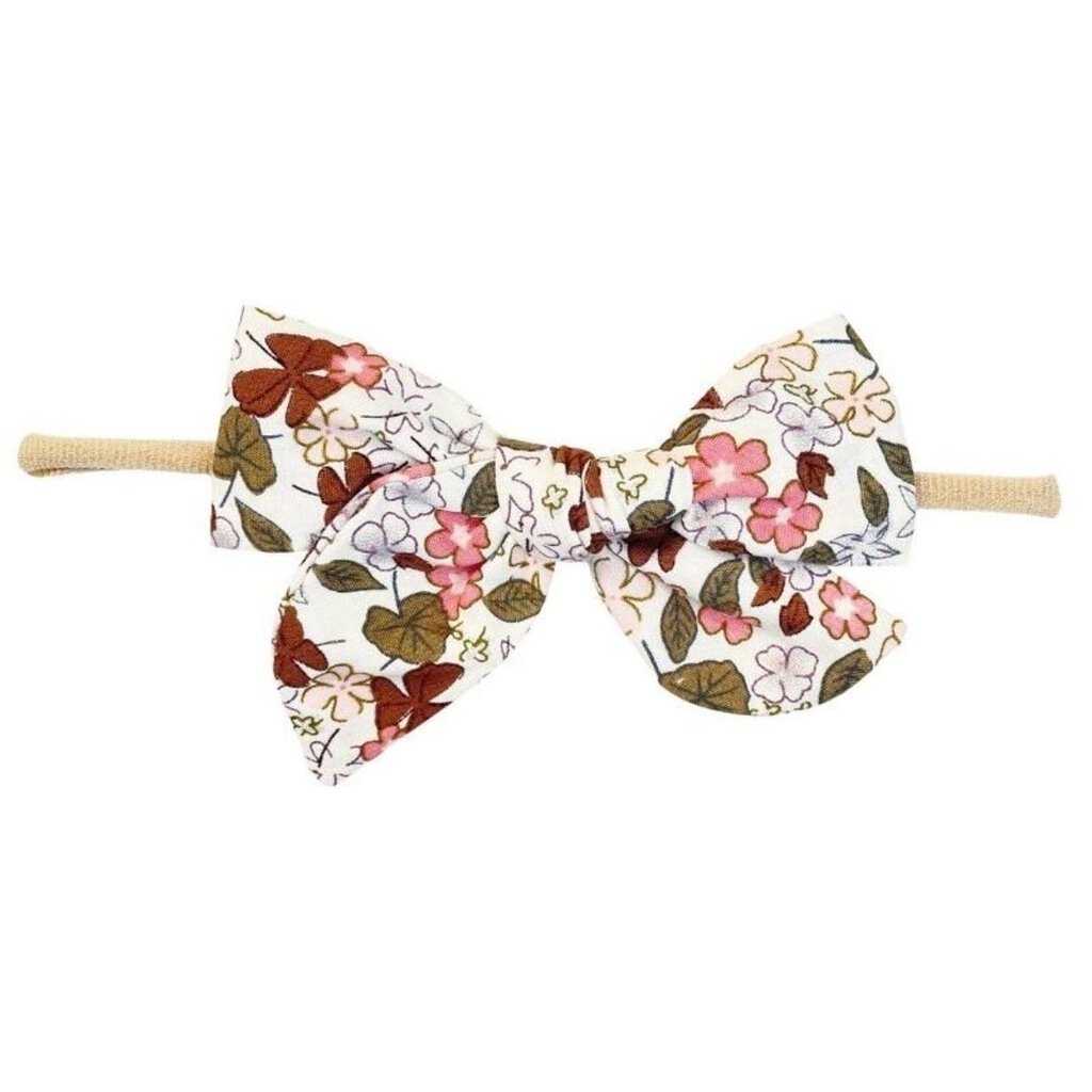 Bandeau de tete VICTORIA BOW CORAL FLORAL - 0-18 mois