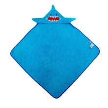 Charger l&#39;image dans la galerie, Serviette avec capuchon REQUIN 30&#39;&#39; x 30&#39;&#39;
