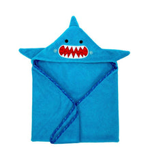 Charger l&#39;image dans la galerie, Serviette avec capuchon REQUIN 30&#39;&#39; x 30&#39;&#39;
