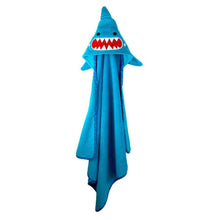 Charger l&#39;image dans la galerie, Serviette avec capuchon REQUIN 30&#39;&#39; x 30&#39;&#39;
