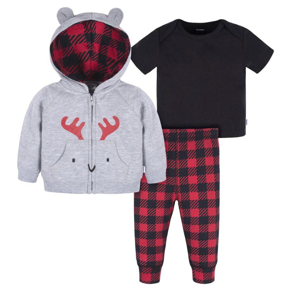 Ensemble 3 pcs Pantalon Hoodie et haut CERF 18 mois