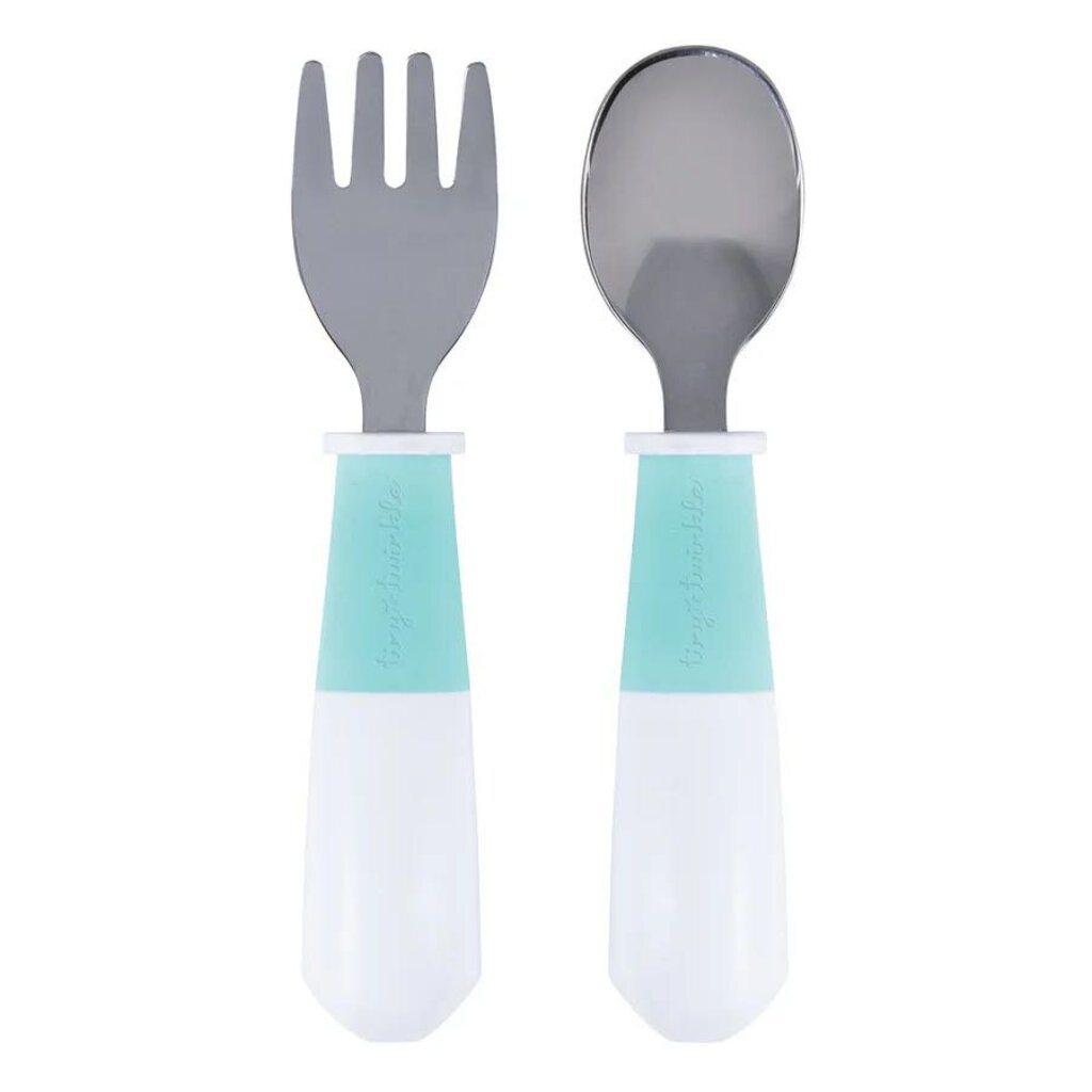 Ensemble de cuillère et fourchette acier inox - Toddler fork and spoon set