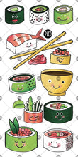 Charger l'image dans la galerie, LES MINIS SUSHIS - Tatouages temporaires - CREATION QUEBECOISE
