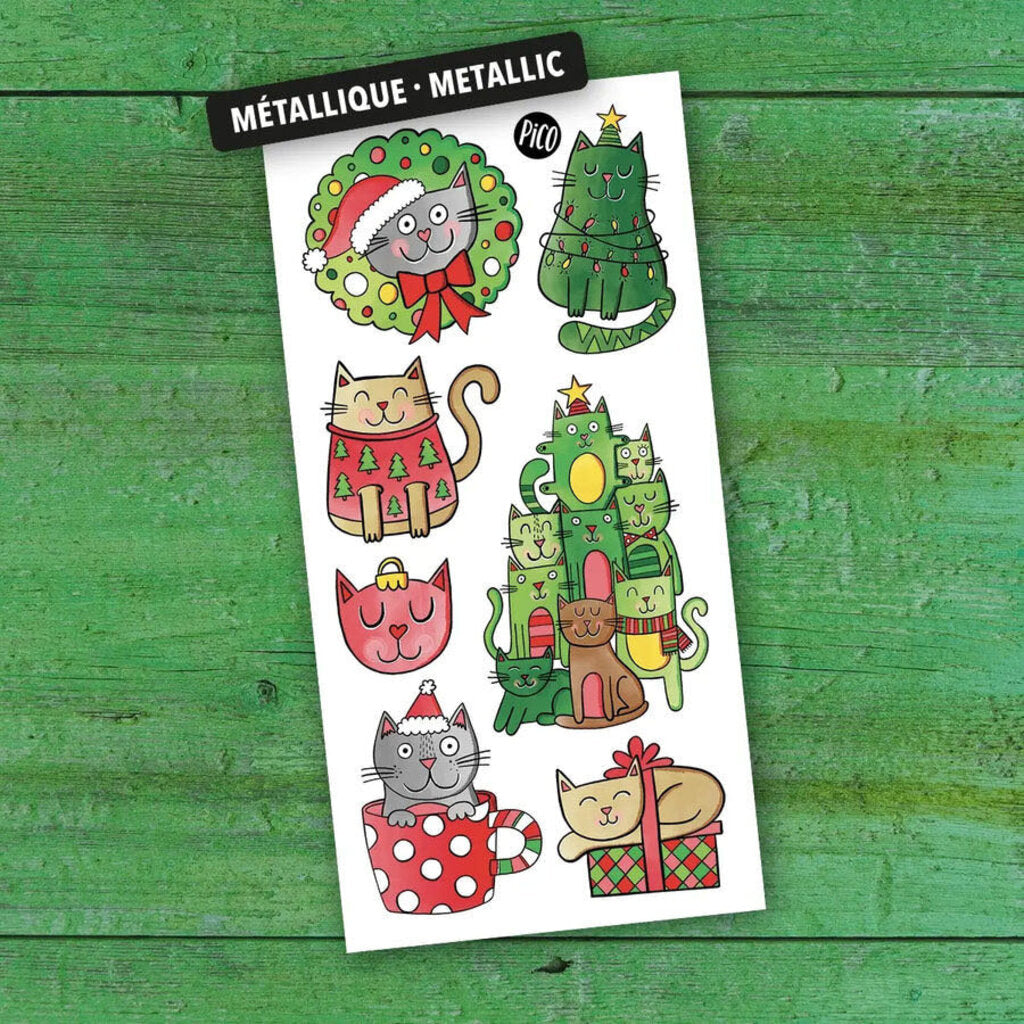 Les LE CHATPIN DE NOEL tatouages temporaires - CREATION QUEBECOISE