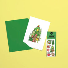 Charger l'image dans la galerie, LE CHAPTIN DE NOËL - Carte de souhait + 1 feuille de tatoos

