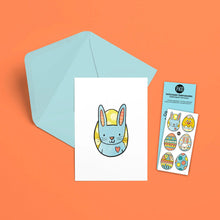 Charger l&#39;image dans la galerie, LES COCOS DE PÂQUES - Carte de souhait + 1 feuille de tatoos

