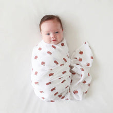Charger l'image dans la galerie, CHAMPINGNONS - Couverture en mousseline OU pour emmailloter - Swaddling blanket MUSHROOMS
