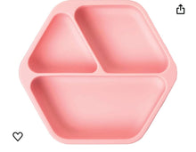 Charger l&#39;image dans la galerie, Assiette en silicone 3 compartiments PINK
