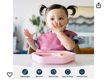 Charger l&#39;image dans la galerie, Assiette en silicone 3 compartiments PINK
