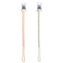 Charger l&#39;image dans la galerie, Duo attache suce en silicone Rose et blanc

