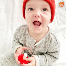 Charger l'image dans la galerie, Jouet suce de dentition en silicone CHOMPY MUSHROOM - Rouge et vert paquet de 2
