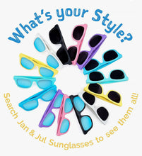 Charger l&#39;image dans la galerie, Lunettes de soleil polarisées flexibles UV-400 avec sangle pour bébé et enfant NAVY AURORA - 6 mois - 2 ans
