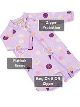 Charger l&#39;image dans la galerie, Combinaison MAILLOT anti UV 1 pièce manches longues LAVENDER ICE CREAM 3 ans
