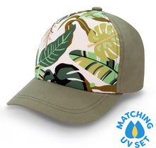Charger l&#39;image dans la galerie, Casquette UV - GREEN TROPICAL - LARGE 2-5 ans
