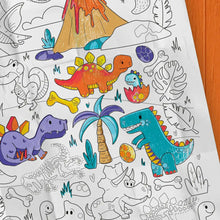 Charger l&#39;image dans la galerie, LES DINOSAURES Affiche géante à colorier
