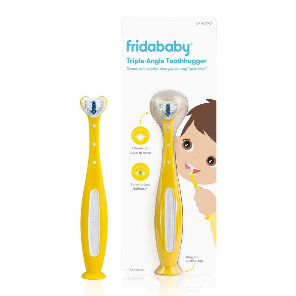 SMILEFRIDA Brosse à dents à trois angles - Tripe-Angle Toothhugger 2 ans et +