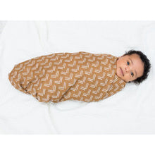 Charger l&#39;image dans la galerie, OISEAUX et MOUTARDE - Paquet de 2 Couvertures legeres OU pour emmailloter - Swaddling blanket MUDCLOTH + BLACK BIRDS
