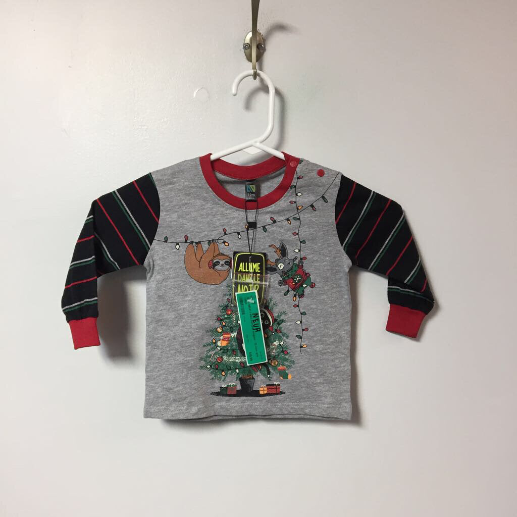 NEUF t shirt manches longues - 12 mois