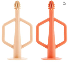Charger l'image dans la galerie, Paquet de 2 brosses à dents en silicone - training toothbrush - 6 mois +
