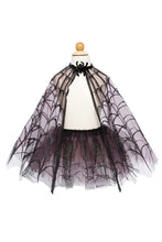 Charger l&#39;image dans la galerie, DEGUISEMENT 3 pcs Tutu + cape + diadème de SORCIÈRE ARAIGNÉE 4-6 ans
