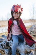 Charger l&#39;image dans la galerie, DEGUISEMENT Cape The metallic RUBY DRAGON 5-6 ans
