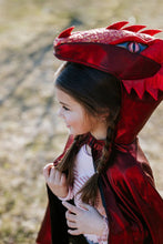 Charger l&#39;image dans la galerie, DEGUISEMENT Cape The metallic RUBY DRAGON 5-6 ans
