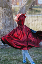 Charger l&#39;image dans la galerie, DEGUISEMENT Cape The metallic RUBY DRAGON 5-6 ans
