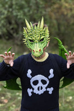 Charger l&#39;image dans la galerie, DEGUISEMENT Masque DRAGON vert
