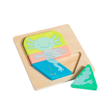 Charger l&#39;image dans la galerie, Casse tete sur planche en bois 9&#39;&#39; - AXOLOTL
