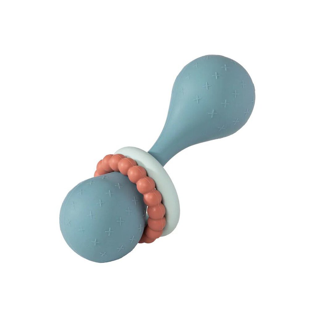 Hochet Simply Silicone Rattle 5'' - BLEU