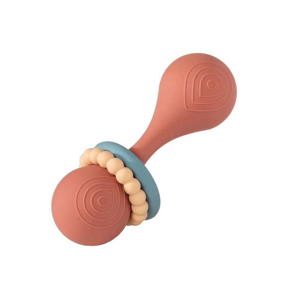 Hochet Simply Silicone Rattle 5'' - ROUGE