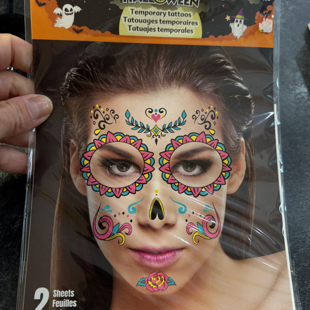NEUF Tatouage temporaires pour le visage CATRINA