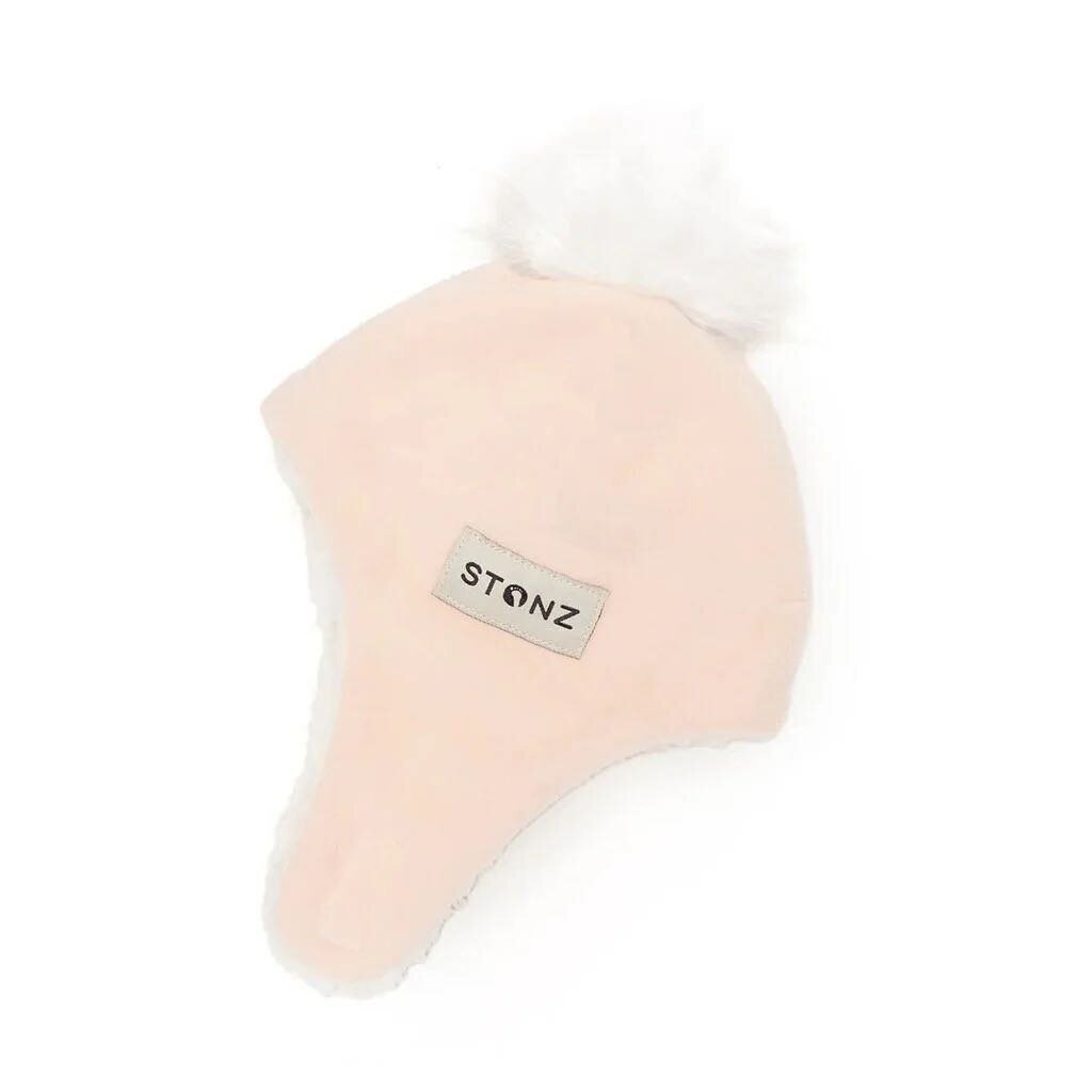Chapeau HIVER en polar avec POMPON - Fleece hat 6-12 mois