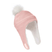 Charger l&#39;image dans la galerie, Chapeau HIVER en polar avec POMPON - Fleece hat 6-12 mois
