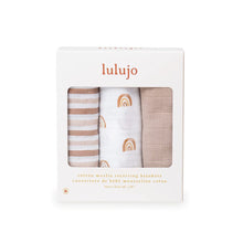 Charger l'image dans la galerie, ARC-EN-CIEL - RAINBOW - Paquet de 3 Couvertures legeres OU pour emmailloter - Swaddling blanket
