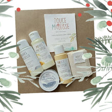 Charger l'image dans la galerie, Ensemble CADEAU 5 pcs Bébé en voyage - Lotion + shampooing + gel nettoyant + crème de change + lingette

