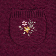 Charger l&#39;image dans la galerie, Jumpsuit tricot - Sweater Knit Romper FLOWERS - 18 mois
