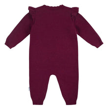 Charger l&#39;image dans la galerie, Jumpsuit tricot - Sweater Knit Romper FLOWERS - 18 mois
