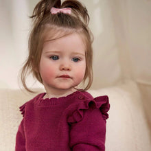 Charger l&#39;image dans la galerie, Jumpsuit tricot - Sweater Knit Romper FLOWERS - 18 mois
