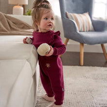 Charger l&#39;image dans la galerie, Jumpsuit tricot - Sweater Knit Romper FLOWERS - 18 mois
