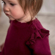 Charger l&#39;image dans la galerie, Jumpsuit tricot - Sweater Knit Romper FLOWERS - 18 mois
